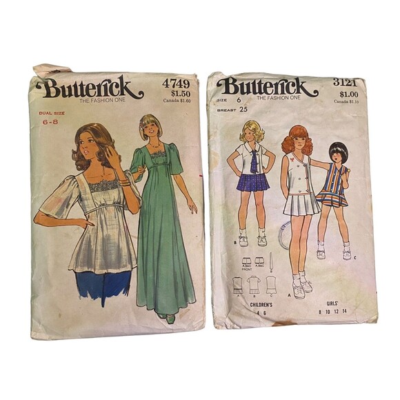 Butterick See & Sew Sewing Patterns Lot Of 10 Various (8 Uncut / 2 Cut) Vintage - Picture 5 of 6